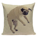 Axyaa Pug Animal Decor Cushion Cover Home Decorative Pillow 45x45cm
