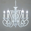 Axyaa Nordic Wrough Iron Chandelier for Living Room Bedroom Foyer Lighting