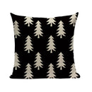 Axyaa Woven Flower Tree Cushion Cover - Black & White Decorative Pillowcase