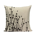 Axyaa Woven Flower Tree Cushion Cover - Black & White Decorative Pillowcase