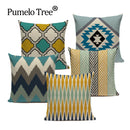 Axyaa Modern Geometric Cushion Covers - Colorful Square Seat Decor Pillow Case