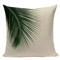 Axyaa Tropical Leaves Pillowcases - Rainforest Style Plant Cushion Covers