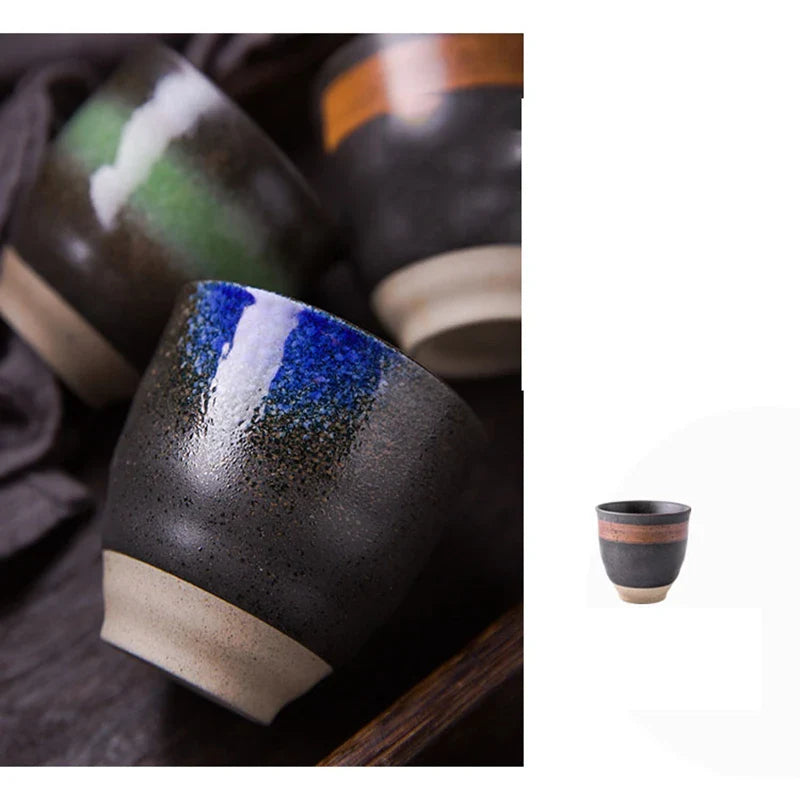 Axya Retro Hand-painted Tea Cup 150ml - Japanese Ceramic Drinkware