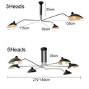 Axyaa Loft Industrial Vintage Pendant Lamp & Rotating Sconce Wall Lights