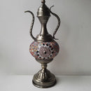 Axyaa Hand-inlaid Glass Mosaic Table Lamp - Moroccan Style Decor for Bedroom & Living Room