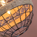 Axyaa Loft Retro Hemp Rope Industrial Chandelier Pendant Light for Dining Room
