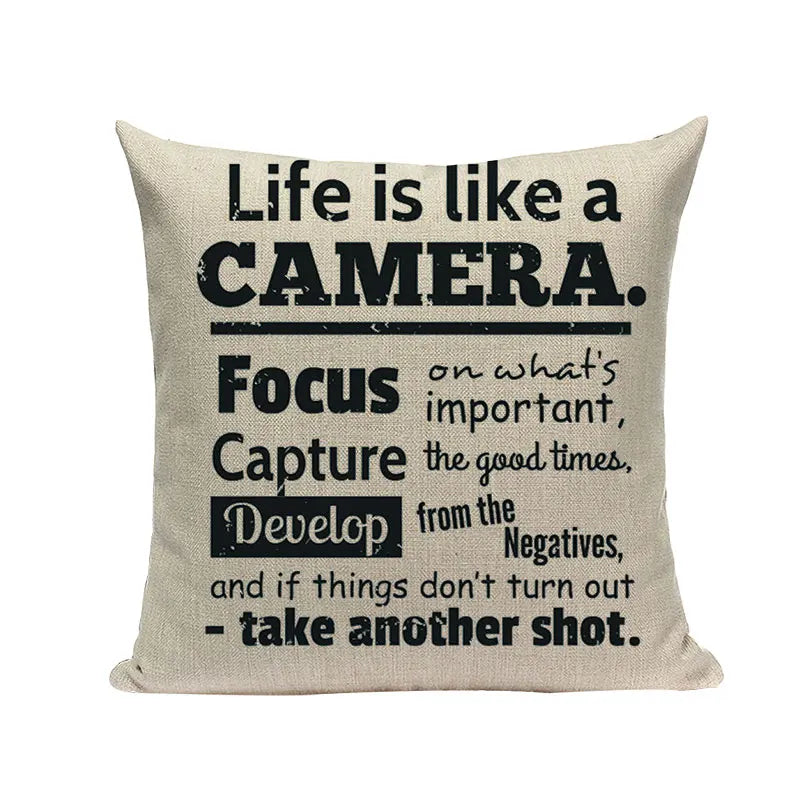 Axyaa Love Letter Cushion Cover Decorative Pillows Sofa Car Home Decor Linen Throw Pillow Case