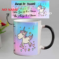 Axyaa Ceramic Unicorn Heat Reveal Mug - Personalized for Birthday or Christmas Gift