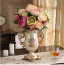 Axyaa Luxury Palace Resin Vase Figurine for Home Decor & Wedding Gift