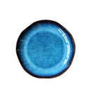 Axya™ Deep Blue Ceramic Plate Dessert Dish Irregular Household Flat Plate