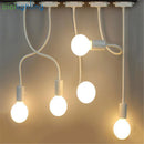Axyaa Industrial Track Lighting for Ceiling Mount with Adjustable Gooseneck Spotlight