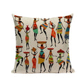 Axyaa African Geometric Dance Pillow Cover Ethnic Bedroom Sofa Decor