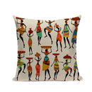 Axyaa African Geometric Dance Pillow Cover Ethnic Bedroom Sofa Decor
