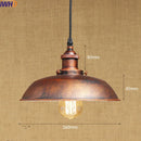 Axyaa Rustic Pendant Light Retro Vintage Edison Style Loft Industrial Lamp