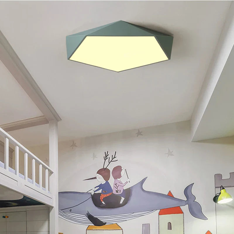 Axyaa Geometric LED Ceiling Lamps for Living Room Aisle and Balcony Lighting