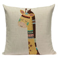 Axyaa Simple Geometry Pillowcase - Zebra Leopard Print Home Cushion