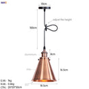 Axyaa Retro LED Pendant Light | Silver Vintage Industrial Hanging Lamp