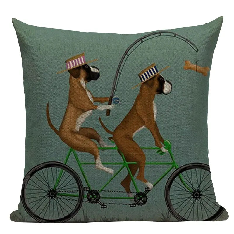 Axyaa Nordic Dog Lion Bunny Home Decor Pillow Case Sofa Cover 45x45cm Square