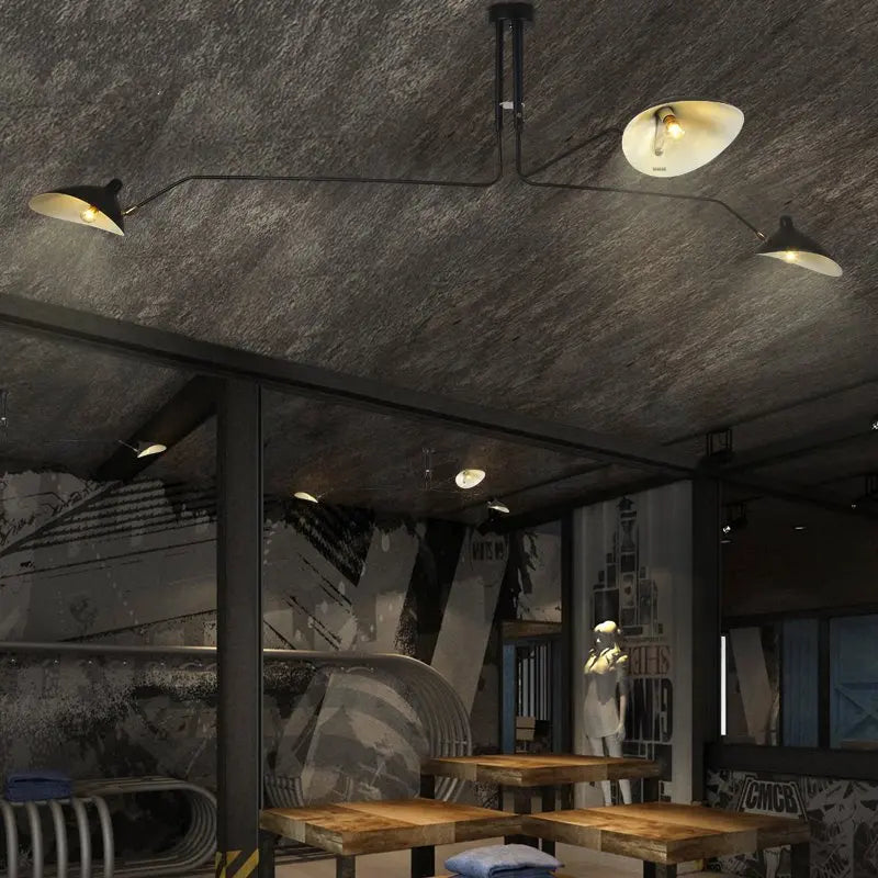 Axyaa Spider Serge Mouille Ceiling Light - Modern Art Deco Home Lighting Fixtures