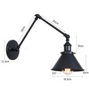 Axyaa Vintage Industrial Wall Sconce E27 LED Wall Lamp Copper Black