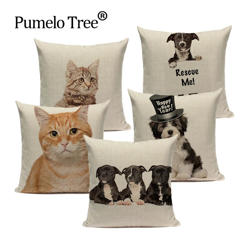 Axyaa Cartoon Cushion Cover 45x45cm - High Quality Pillowcase for Living Room