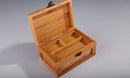 Axya Bamboo Business Card & Jewelry Storage Box, Cotton Swab Holder & Key Organizer