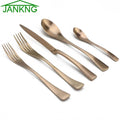 Axyaa Rose Gold Stainless Steel Cutlery Set for 1