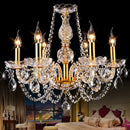 Axyaa Modern LED Crystal Chandelier | Luxury Bedroom Ceiling Lustres De Cristal