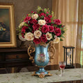Axyaa Luxury Palace Resin Vase Figurine for Home Decor & Wedding Gift