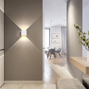 Axyaa Square LED Wall Lamp for Home Bedroom Indoor Lighting