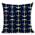 Nautical Anchor Throw Pillow Cover - Axyaa Branded Home Decor Collection