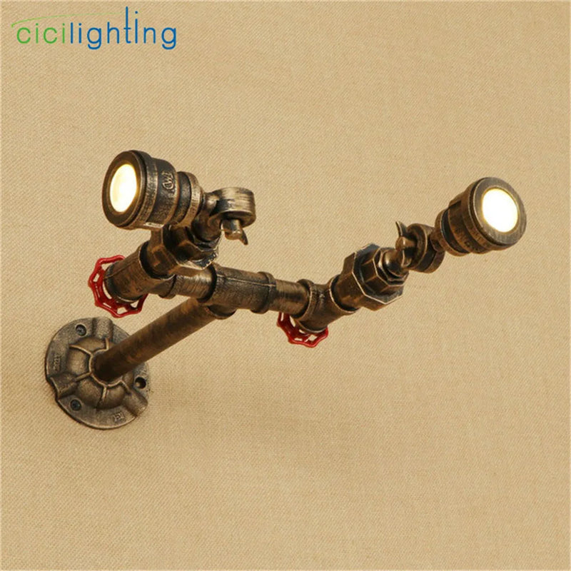 Axyaa Water Pipe Decor LED Wall Light Warm White 5W 10W for Kitchen Bedroom Stairs