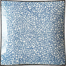Axya Blue & White Ceramic Square Dinner Plate Set