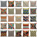 Axyaa Geometric Linen Cushion Cover Multicolour Decorative Pillow for Home Sofa