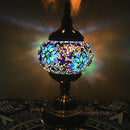 Axyaa Mediterranean Style Glass Mosaic Table Lamp