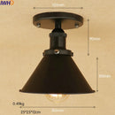 Axyaa Industrial Vintage Edison LED Ceiling Light Fixture