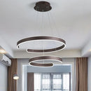 Axyaa Geometry Circle Rings LED Pendant Light - Modern Living Room Dining Room Lighting