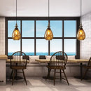 Axyaa Nordic Glass Vintage LED Pendant Lamp - Indoor Lighting Fixture