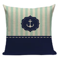 Nautical Anchor Velvet Throw Pillows for Home & Car Decor by Axyaa