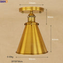 Axyaa Industrial Vintage Edison LED Ceiling Light Fixture