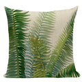 Axyaa Tropical Leaves Pillowcases - Rainforest Style Plant Cushion Covers