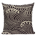 Axyaa Ukiyo Style Fuji Mountain Throw Pillow Cover