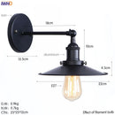Axyaa Vintage Silver Wall Lamp Sconces Industrial Home Lighting
