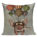 Axyaa Nordic Dog Lion Bunny Home Decor Pillow Case Sofa Cover 45x45cm Square