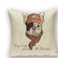 Axyaa Animal Dog Pillow Covers: Golden Retriever, Boston Terrier, Chihuahua Decor