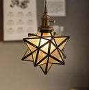 Axyaa Nordic Star LED Pendant Lamp - Colorful Glass Light Fixture