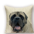 Axyaa Animal Dog Pillow Covers: Golden Retriever, Boston Terrier, Chihuahua Decor