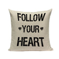 Axyaa Love Letter Cushion Cover Decorative Pillows Sofa Car Home Decor Linen Throw Pillow Case