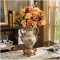 Axyaa Luxury Palace Resin Vase Figurine for Home Decor & Wedding Gift