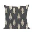 Axyaa Woven Flower Tree Cushion Cover - Black & White Decorative Pillowcase